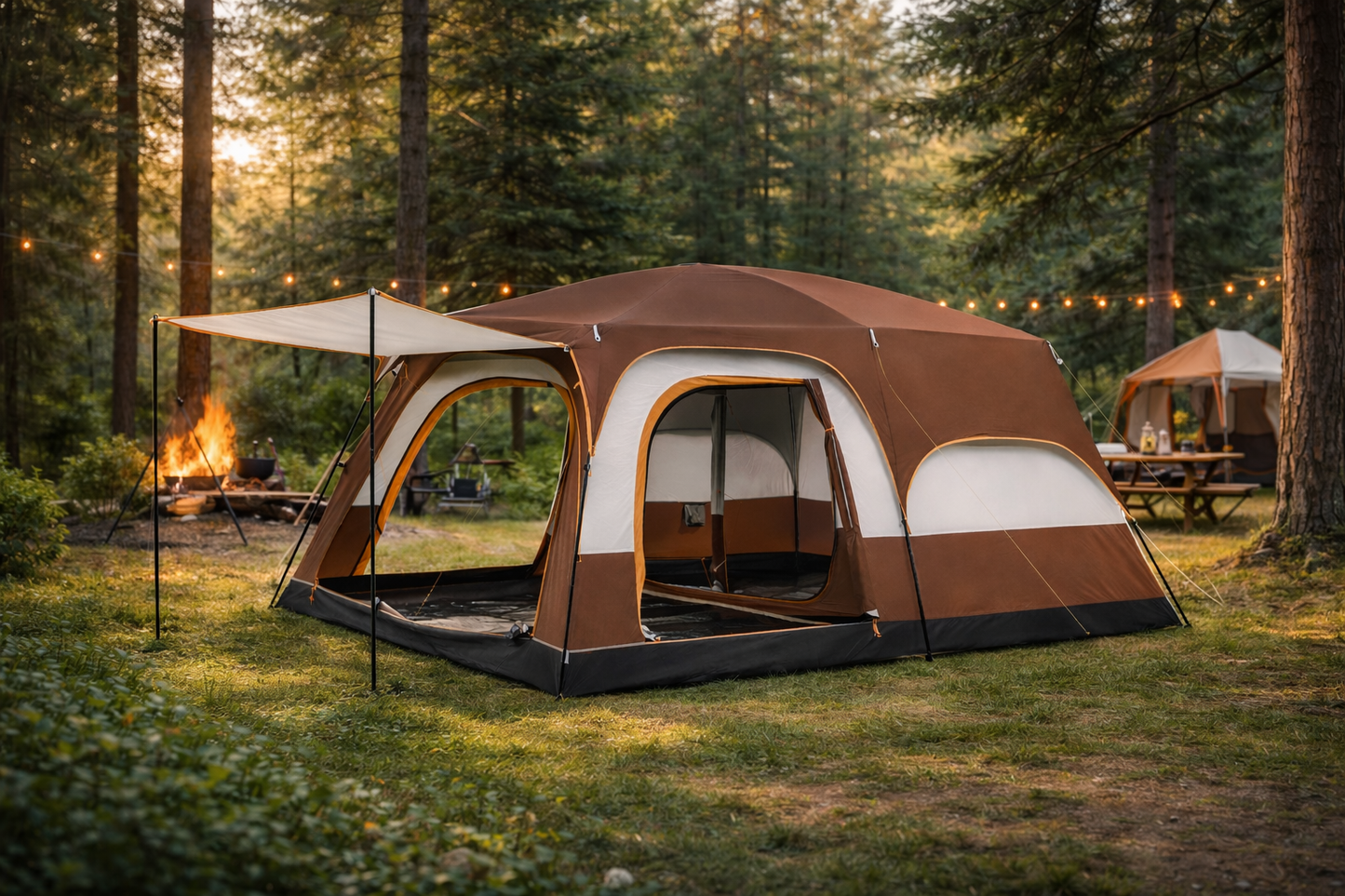 TentUp – Tente de camping 4 à 6 personnes 430 × 305 × 200 cm avec sac de transport