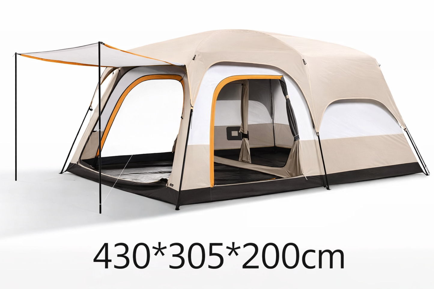 TentUp – Tente de camping 4 à 6 personnes 430 × 305 × 200 cm avec sac de transport