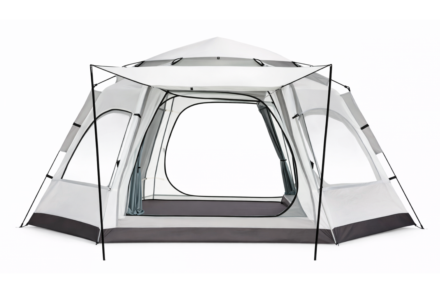 TentUp – Tente hexagonale 3 à 4 personnes 280 × 240 × 158 cm avec sac de transport