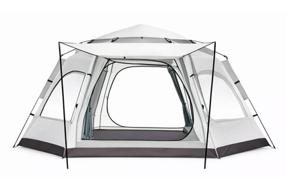 TentUp – Tente hexagonale 3 à 4 personnes 280 × 240 × 158 cm avec sac de transport