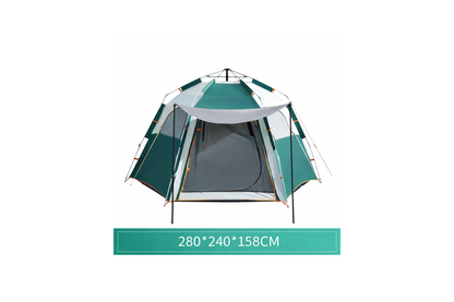 TentUp – Tente hexagonale 3 à 4 personnes 280 × 240 × 158 cm avec sac de transport